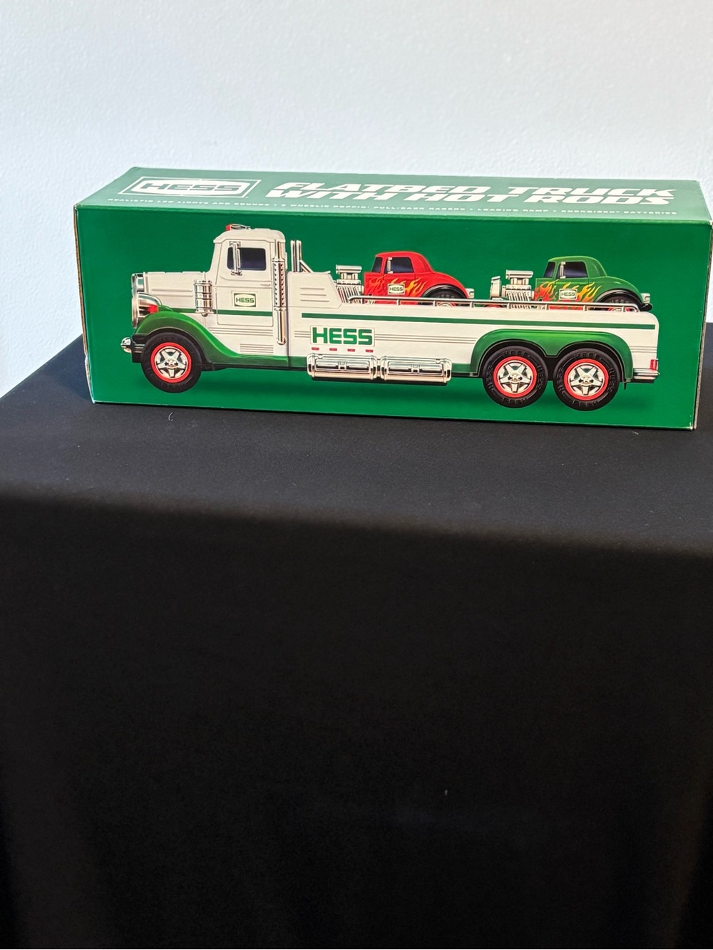 Hess Race to the Finish Truck with 2 Racing Cars Vintage Toy Collector